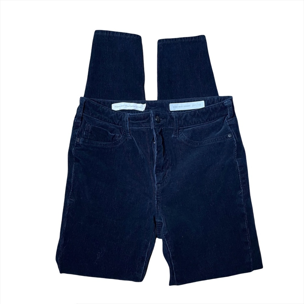 Pilcro and the Letterpress Navy Corduroy Pants